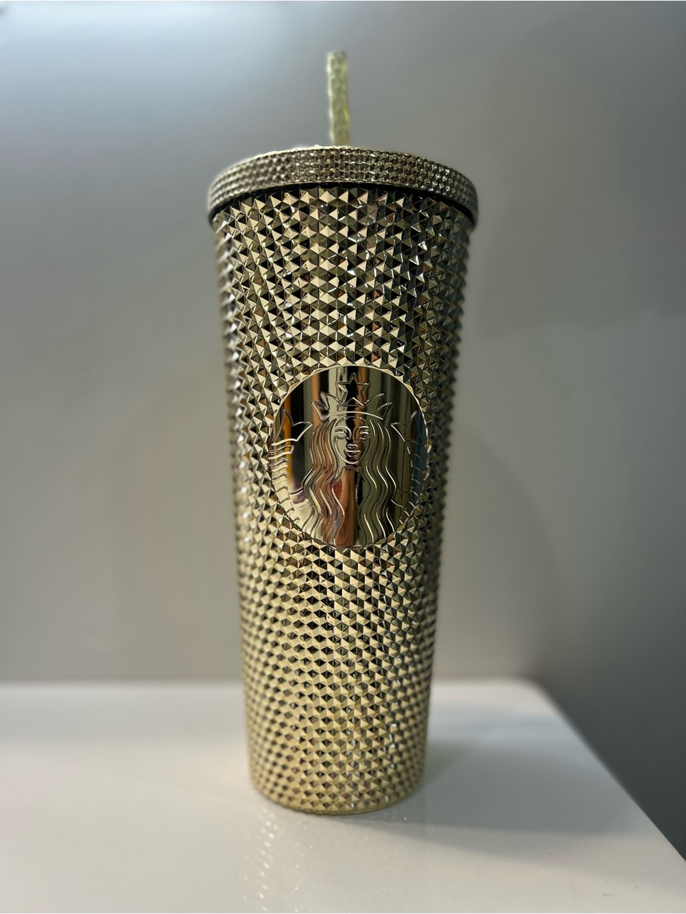 Starbucks Gold Studded Tumbler with Logo